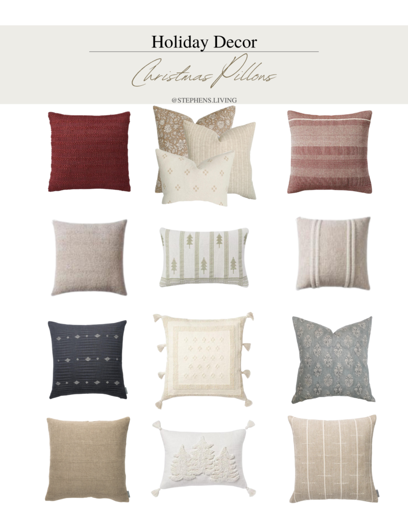 Christmas Wonderland Blog, Christmas Pillows